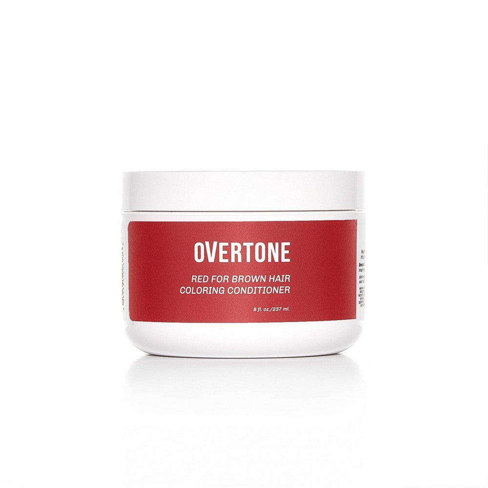 OVertone Hair Care Semi-Permanent Hair Color Conditioner - Red for Brown - 8 Fl Oz - Bellso